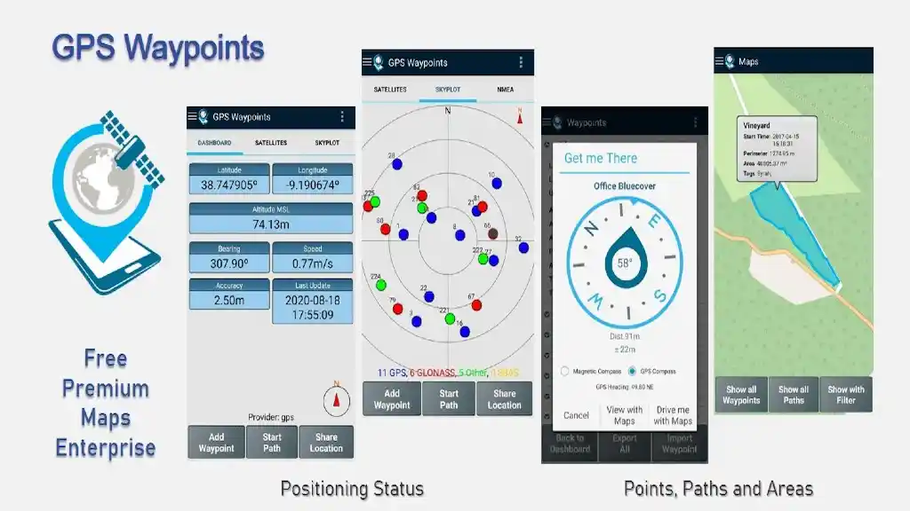 GPS Waypoints Navigator MAPS