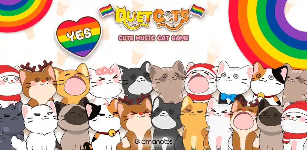 Duet Cats Cute Popcat Music Mod-1