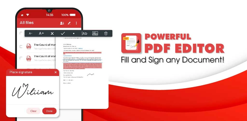 Editor de PDF Preencher e assinar PDF