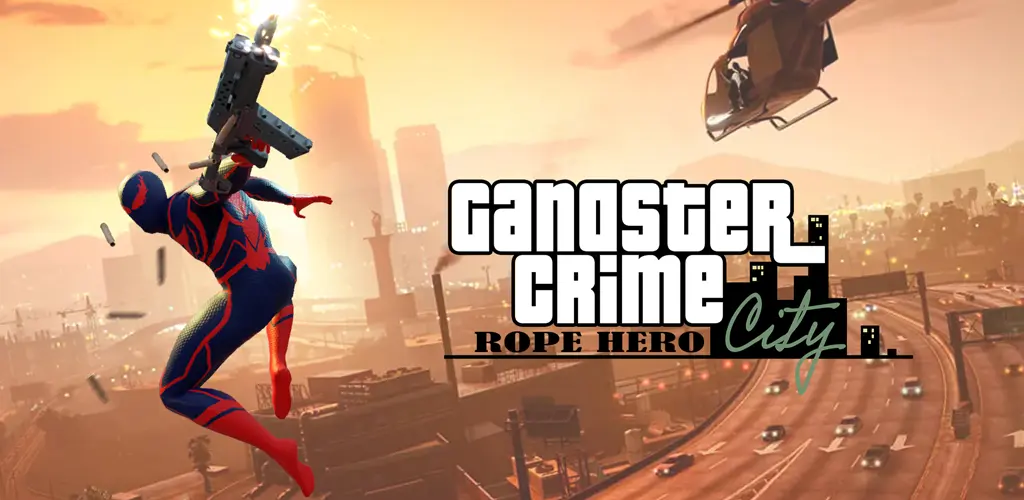 Gangster Crime Rope Hero City 1