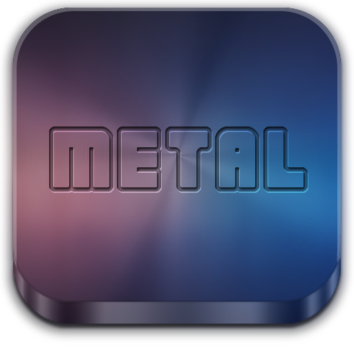 metal simge paketi metalik ico