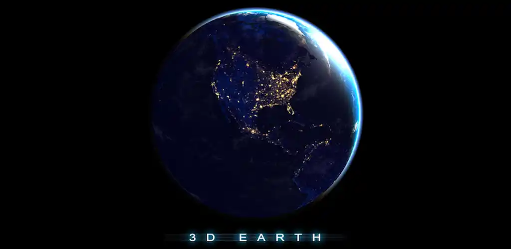3D Earth Real Moon