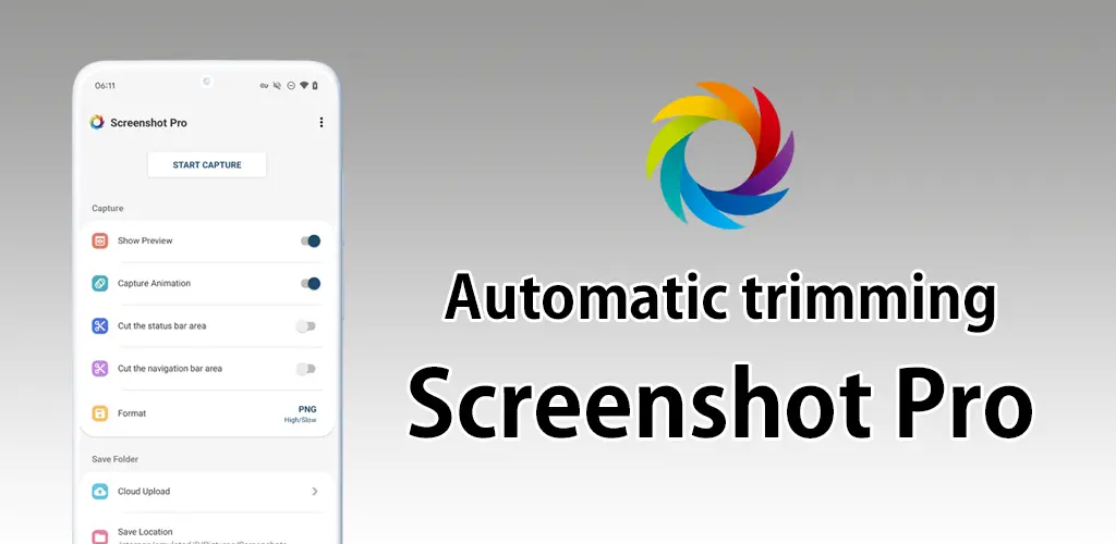 Screenshot Pro Automatisch trimmen
