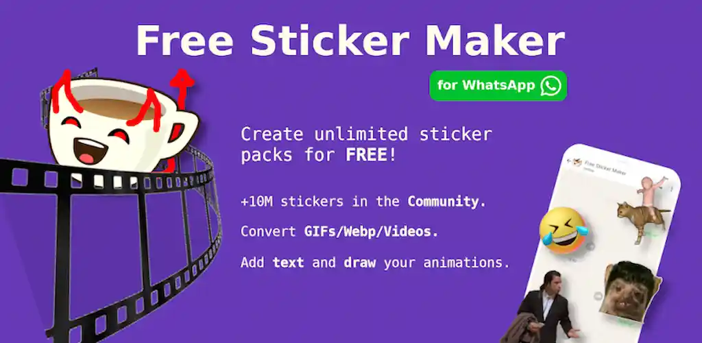 Download Animated Sticker Maker (FSM) MOD APK (Premium Unlocked) Latest Version