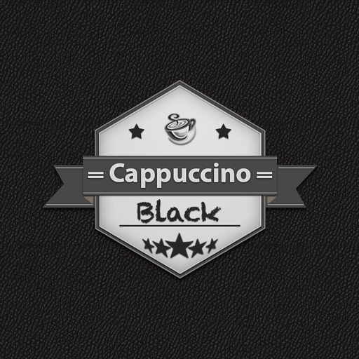 zwarte cappuccino