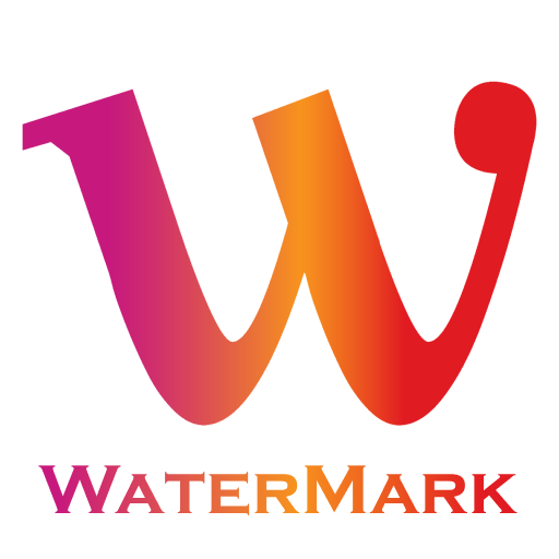 watermark logo text on photo