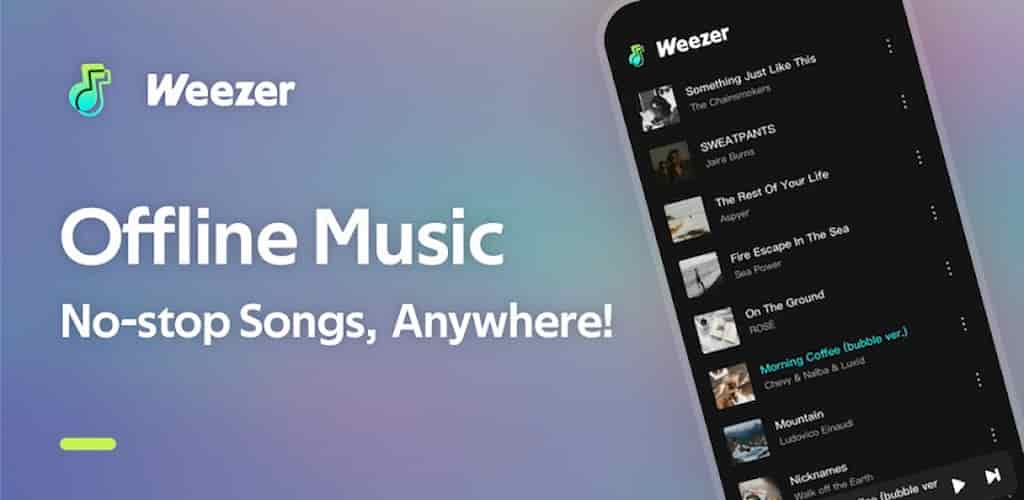 Leitor de música off-line Weezer1
