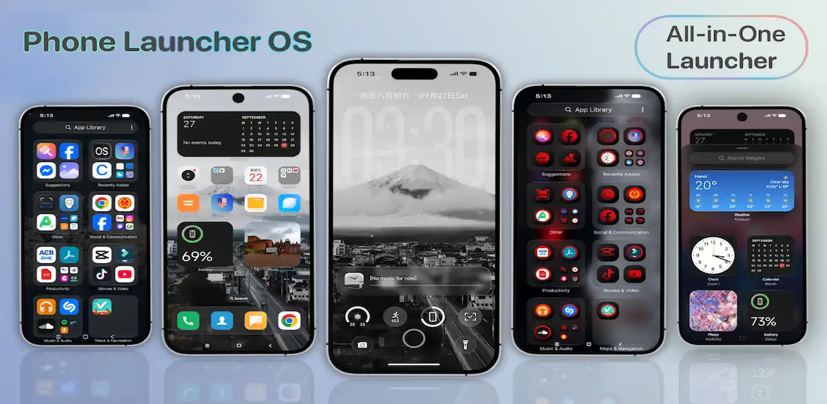 Launcher Phone OS Mod APK (1)