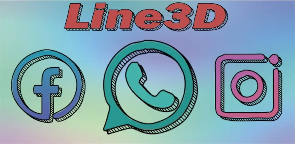 Gói biểu tượng Line3D