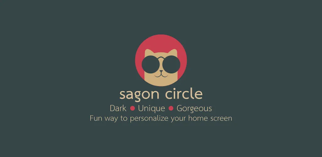 Download Sagon Circle: Dark Icon Pack APK (Patched/Full Version) Latest Version