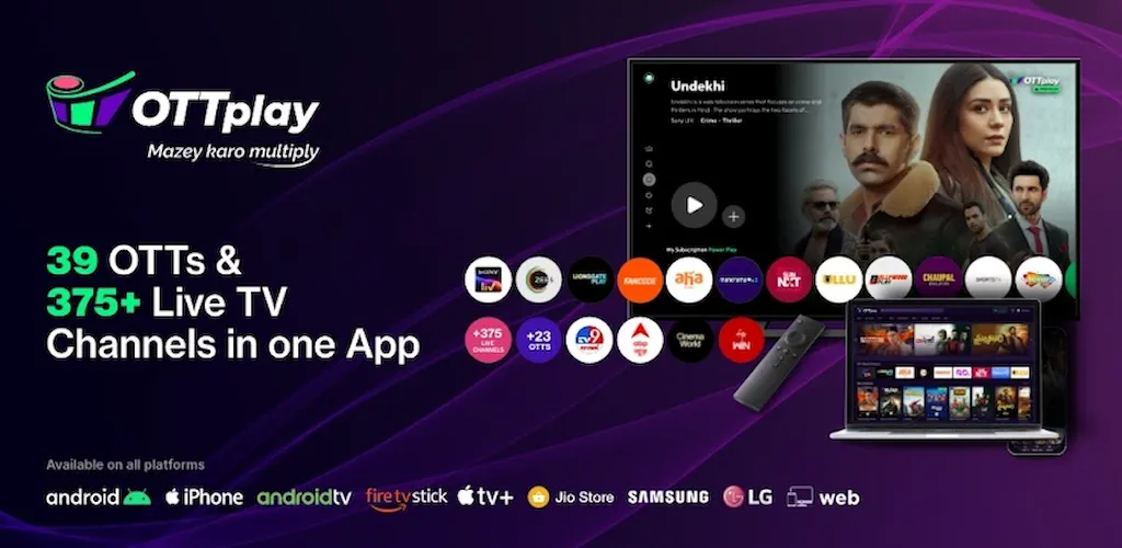 Download OTTplay: Watch Movies & Shows MOD APK (Premium Unlocked, No Ads) Latest Version