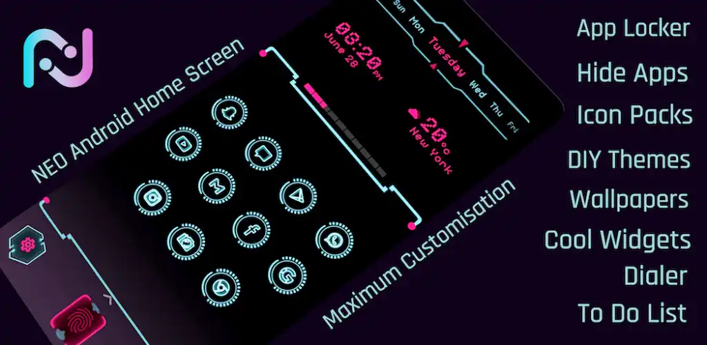 Download Neo Launcher Hyperion Scifi MOD APK (Premium Unlocked) Latest Version