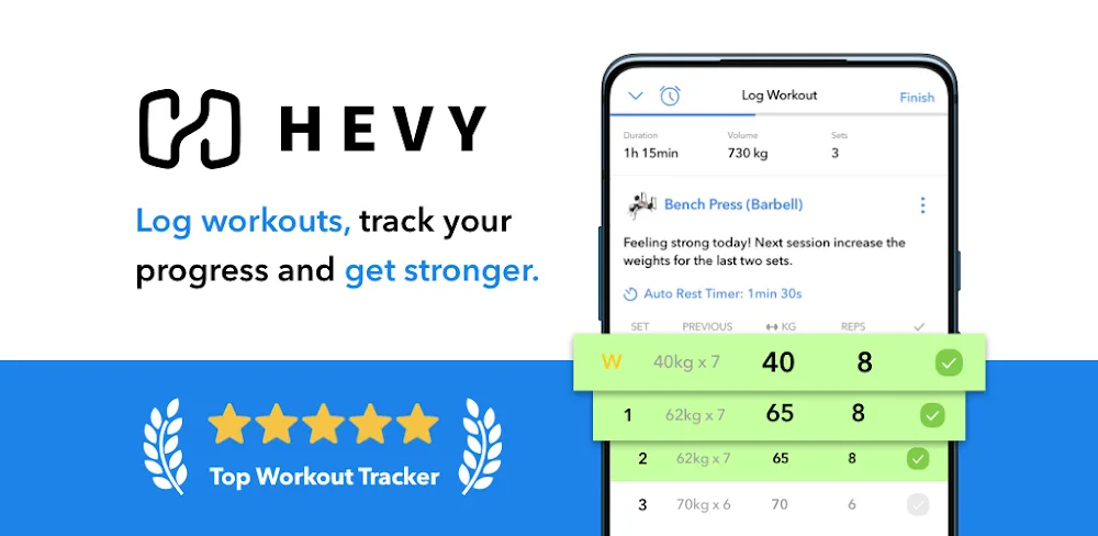 Download Hevy - Gym Log Workout Tracker MOD APK (Pro Unlocked) Latest Version