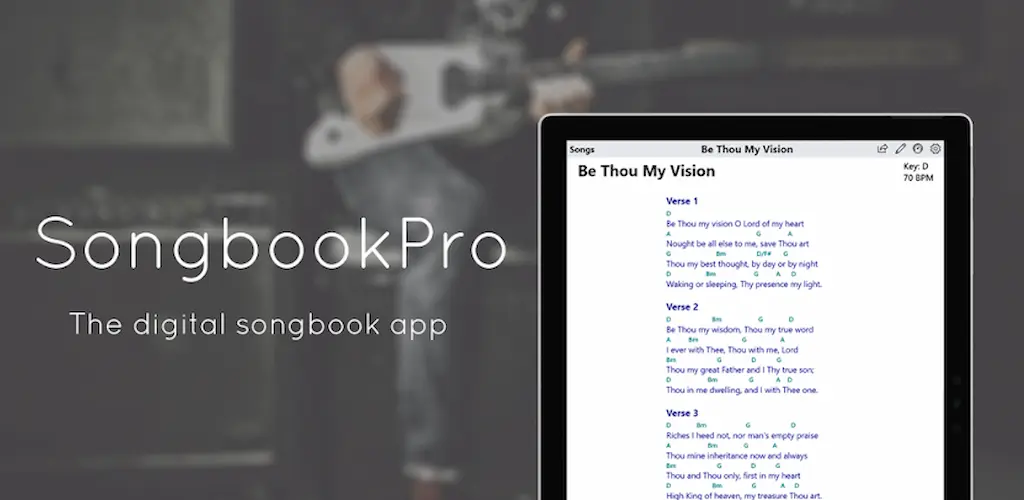 SongbookPro Mod APK digital songbook for musicians