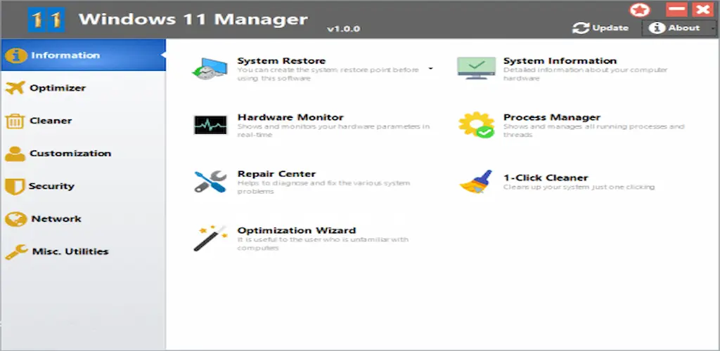 Yamicsoft Windows Manager