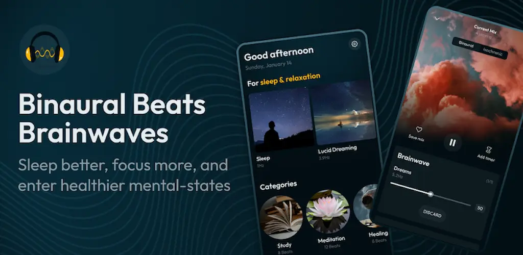 Download Binaural Beats Brainwaves MOD APK (Premium Unlocked) Latest Version
