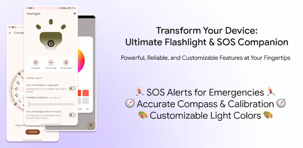 Download Shake Flashlight: Night Light MOD APK (Premium Unlocked) Latest Version