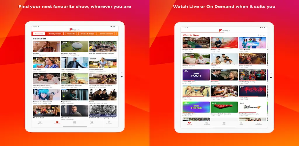 Download Freeview MOD APK (Premium Unlocked, No Ads) Latest Version