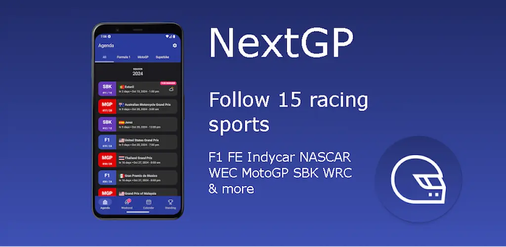 Download NextGP | Calendar F1 MotoGP MOD APK (Pro Unlocked) Latest Version