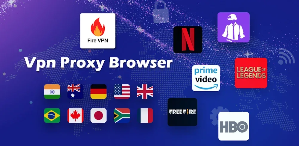Fire VPN Mod APK secure and fast VPN proxy