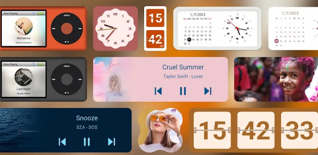 Android customization using Widgeet Mod APK