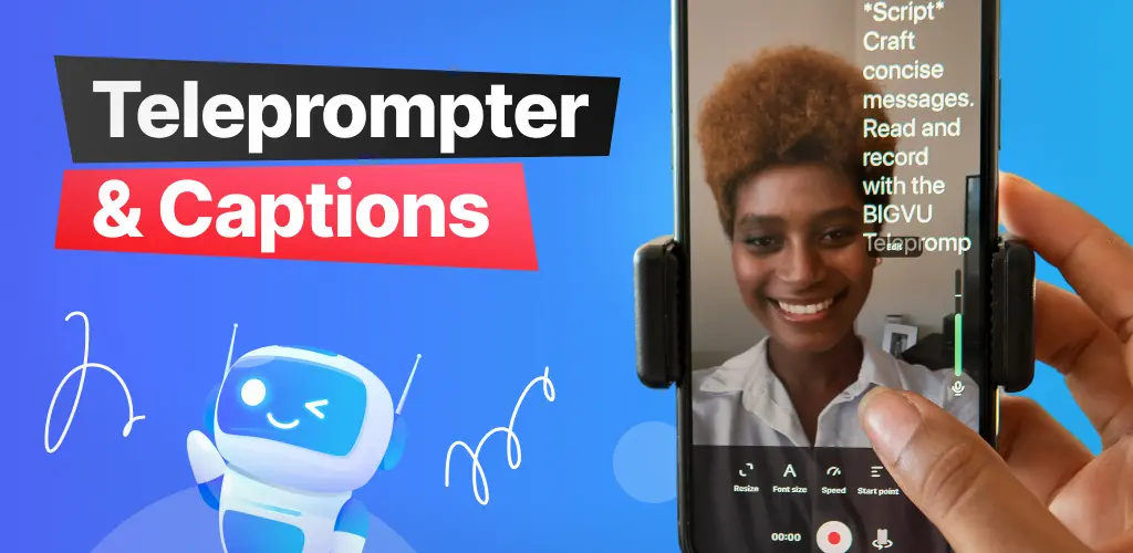 Download BIGVU Teleprompter & Captions MOD APK (Premium Unlocked) Latest Version