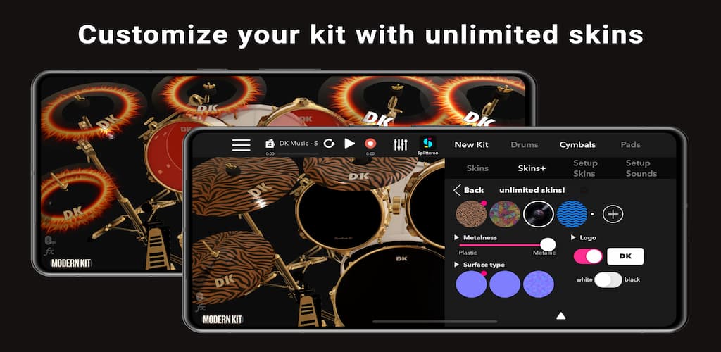 DrumKnee 3D Drums - Drum Set