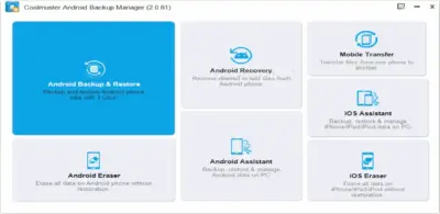 Coolmuster Android Backup Manager 1
