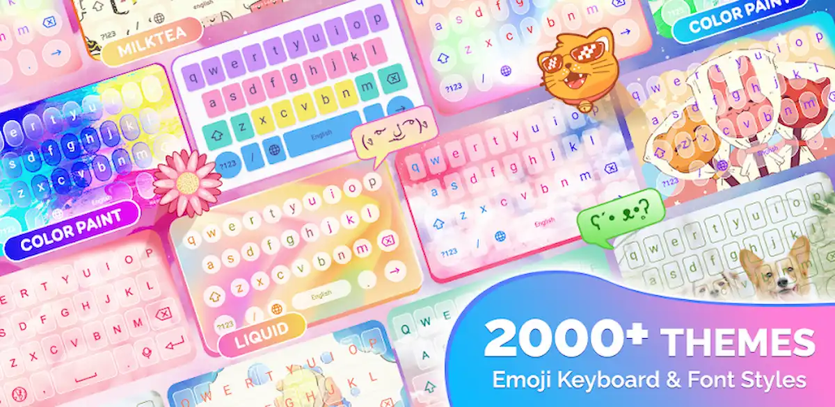 Tema dan Font Keyboard Emoji Mod APK (1)