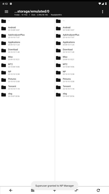 NP Manager screenshot